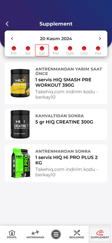 Supplement Programı