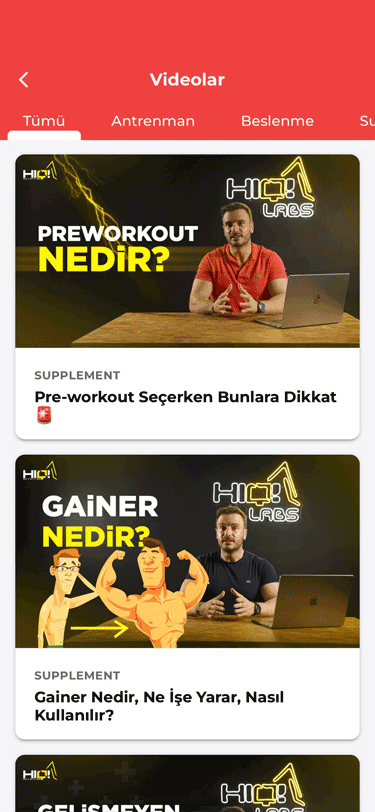 Özel Videolar Bölümü