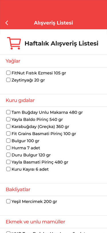 Alışveriş Listem